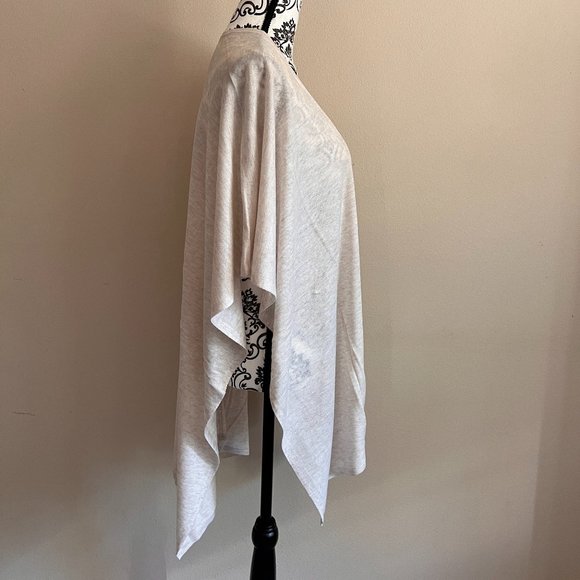 LOFT Semi Sheer Wrap Style Cardigan - Tan - XL/XXL - Picture 3 of 6